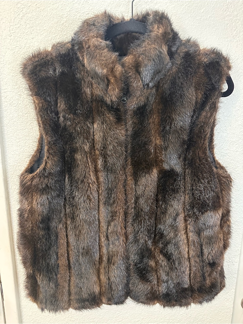 Brown Faux Fur Vest